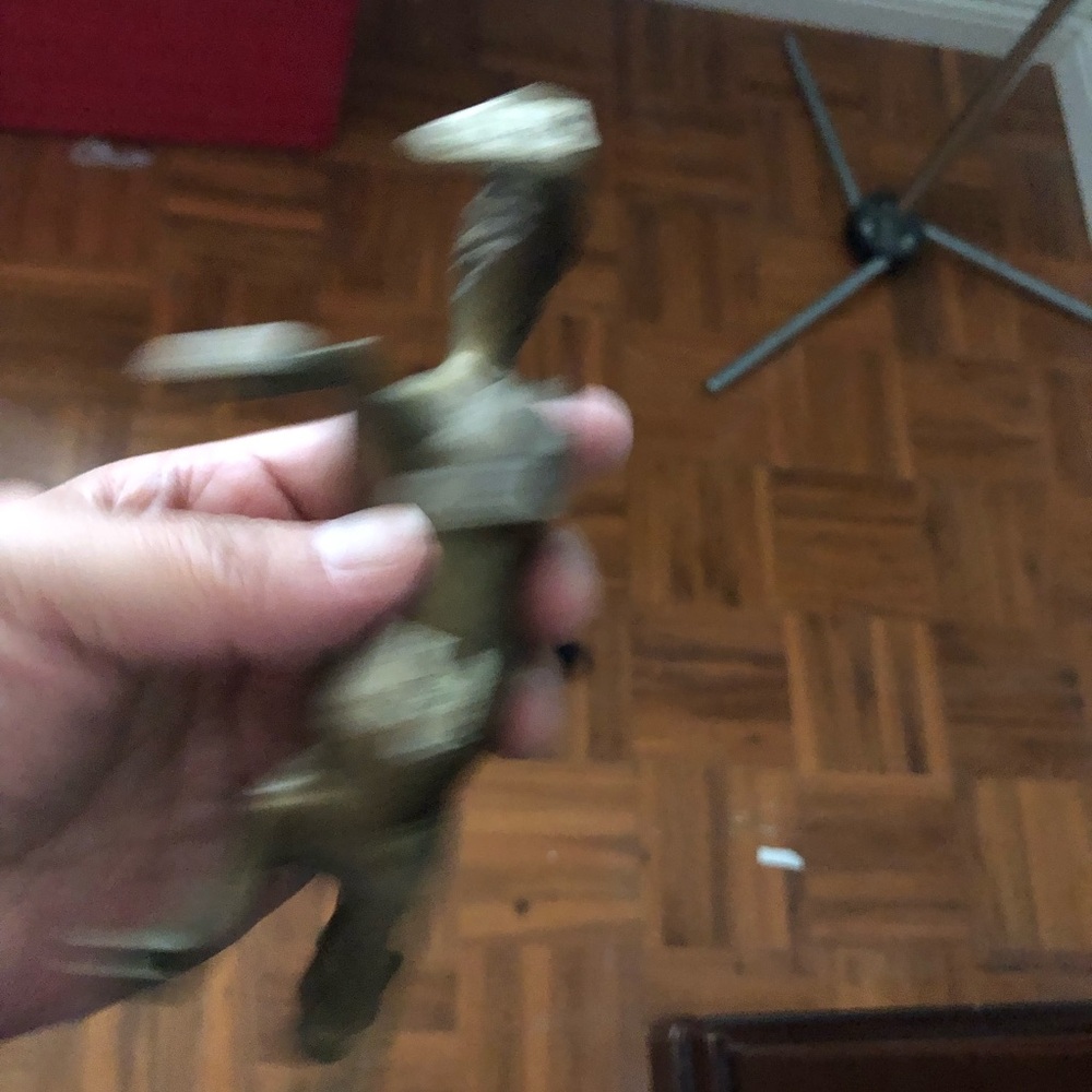 vtg mid century solid brass horse figure - Picture 4 of 5